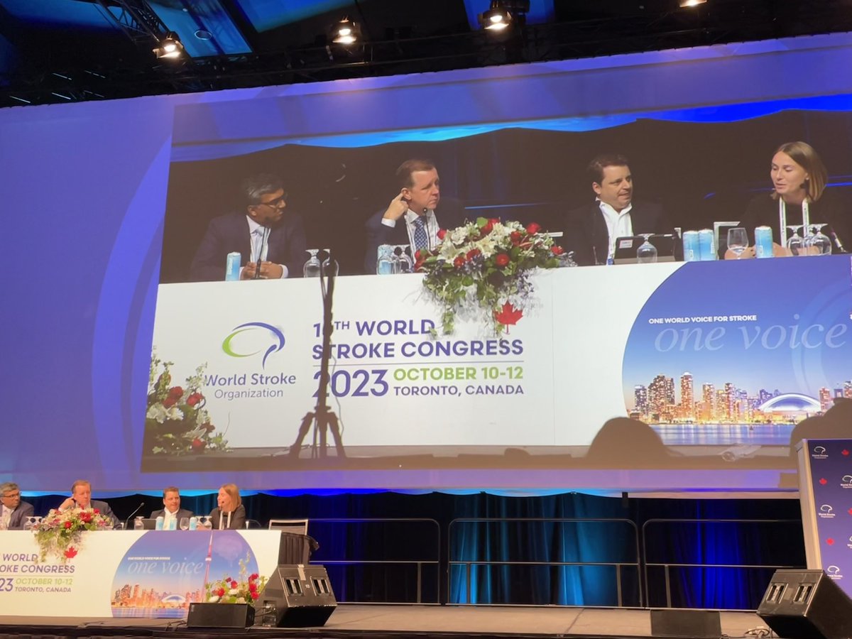 CSI_Lab's tweet photo. Exciting session at #WSC2023 on treatment of stroke with Afib beyond OAC @maeritjensen @DavidSeiffge https://t.co/ZVaa3CIWFs