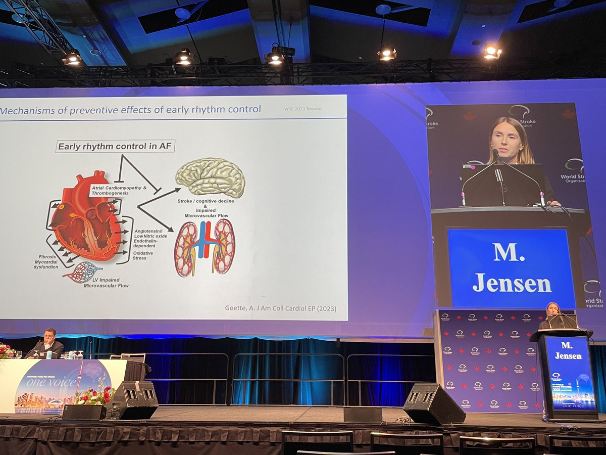 CSI_Lab's tweet photo. Exciting session at #WSC2023 on treatment of stroke with Afib beyond OAC @maeritjensen @DavidSeiffge https://t.co/ZVaa3CIWFs