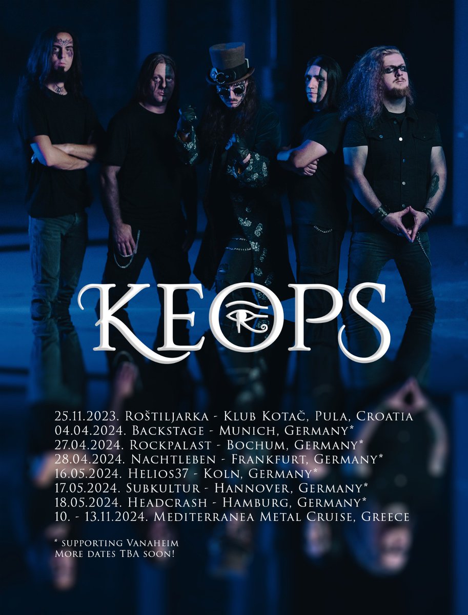 OfficialKeops's tweet photo. Check out our tour dates and mark your calendars 🤘 https://t.co/Pr7Xu8pKIM