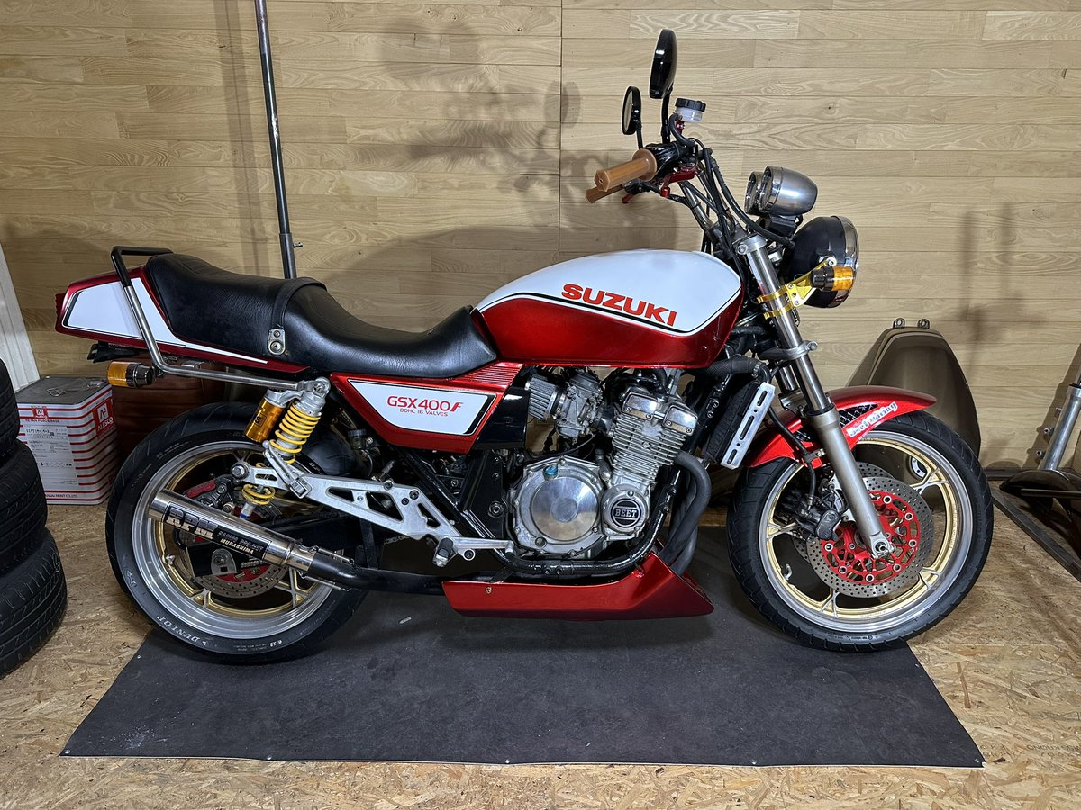 DrymWorks's tweet photo. カタナ250で〜す🤭GSX400F仕様✨ https://t.co/knHHgesU8J