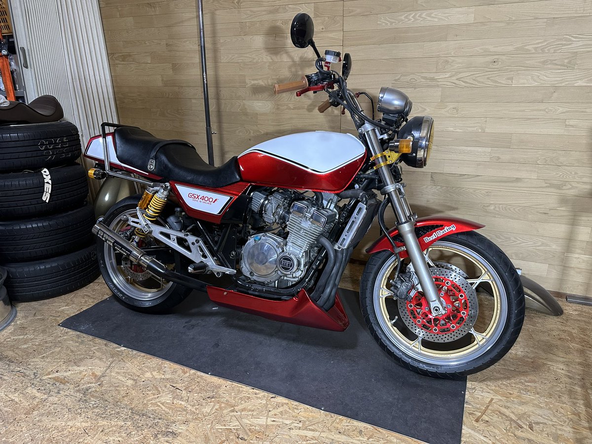 DrymWorks's tweet photo. カタナ250で〜す🤭GSX400F仕様✨ https://t.co/knHHgesU8J