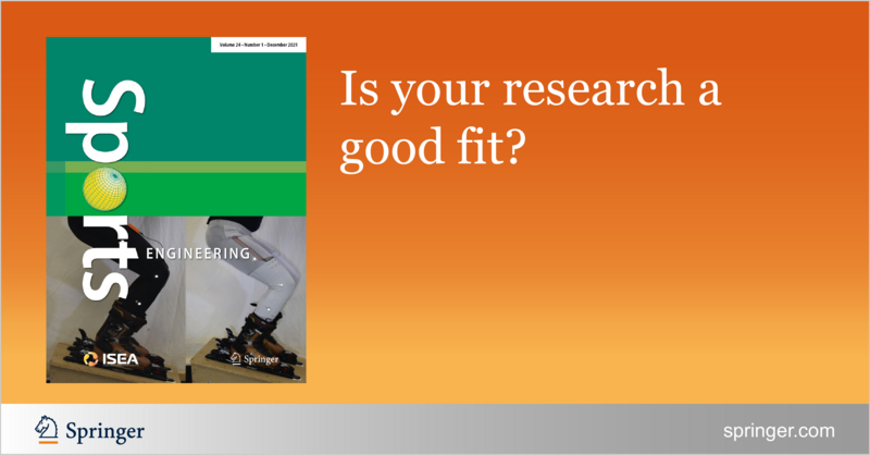 Sports Engineering is delighted to announce the launch of a new Topical Collection: #Football Research II, GE by @MarcusDunnPhD @LivGreenhalgh @OkholmKryger @Robertson_SJ @stephforrester @pifnola @JacquelineUWA et al. 📢bitly.ws/Xbbe @ISEA_Journal @Isportsengineer