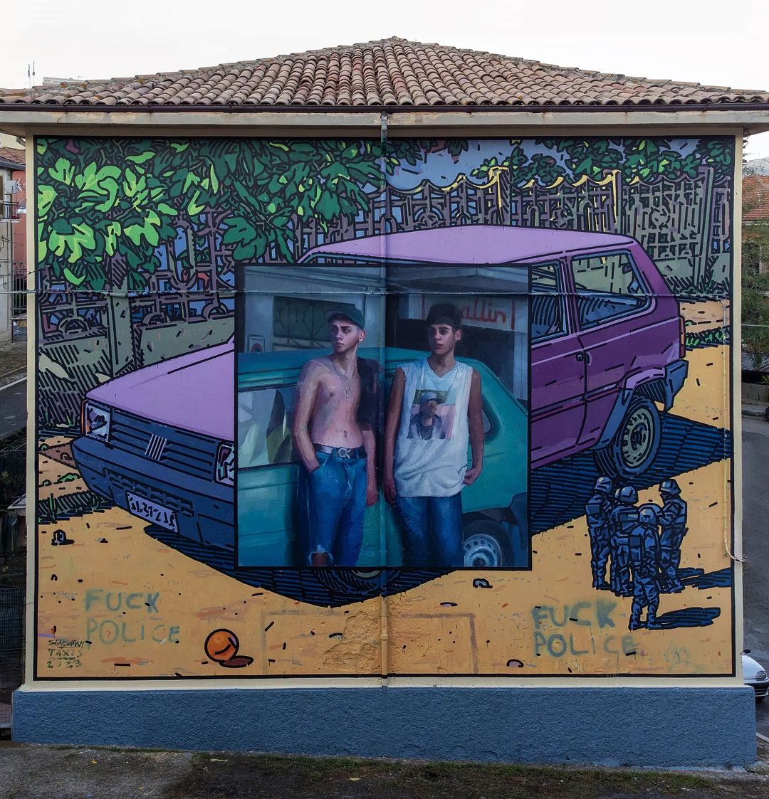 brababella's tweet photo. #Streetart by #SlimSafont + #DimitrisTaxis @ #Cosenza, Italy, for #ProgettoiAMU, #GulìaUrbana 
More pics at: https://t.co/bpFBaCheFr
#streetartCosenza #streetartItaly #Italystreetart #arteurbana #urbanart #murals #muralism #contemporaryart #artecontemporanea https://t.co/2DvuPZ5END