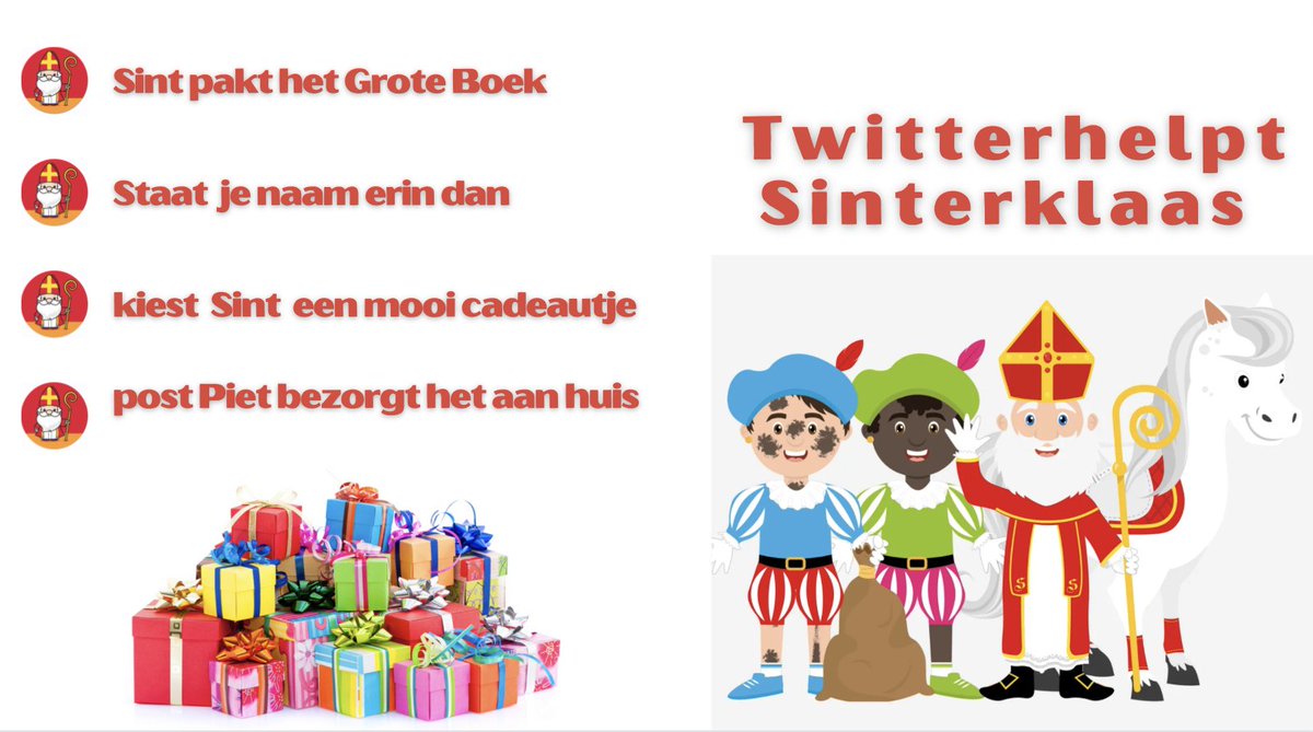 Nog heel even en de Sint stapt op de boot om te beginnen aan de overtocht!
Vanaf 15 oktober kan je kids van 0-12 jaar aanmelden voor de #TwitterHelpt Sinterklaas actie !! 

Sint heeft een max budget van 25,00 per kind.
Let op, bestel Piet doet een check op inkomen zodat de