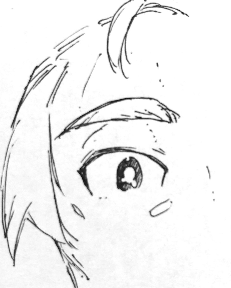 きゅっけ!今日は夜中まで仕事です
三白眼のハイライトについて考えてる 