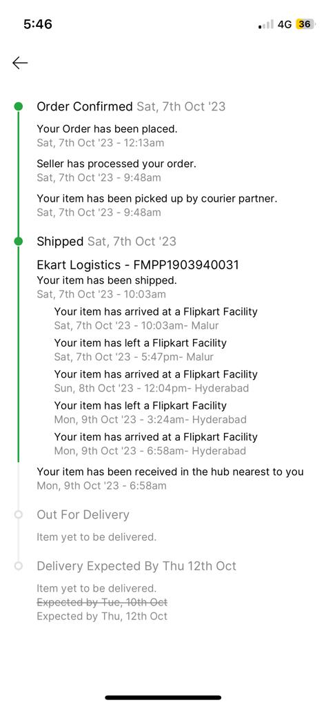 kumarhadoopb's tweet image. The status of the ordered product still not updated in the app. Sharing the screenshot .. Is this way to behave with the customer emotions #Flipkart #FlipkartComments @_Kalyan_K
