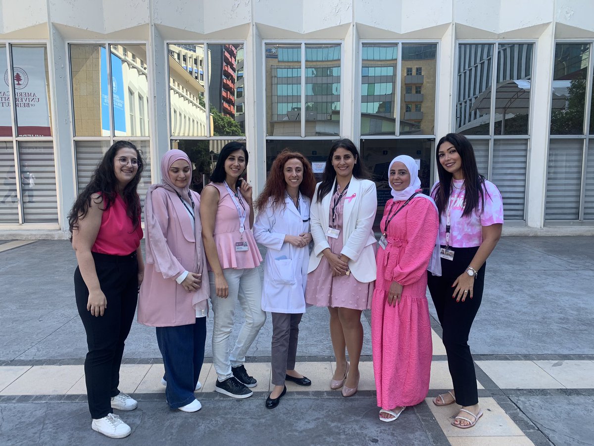 Raising awareness for the Breast Cancer Awareness month🩷🌸 🎀@Marlene__ch @HakimLara @sk77_sara @AyaHamm90513346 @Reem_Hoteit @Sara_aMansour @AUB_FM @AUB_Lebanon
