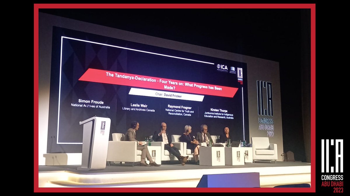 The Tandanya Declaration was signed 4 years ago in Adelaide, Australia📜

Today's panel, chaired by former ICA President David Fricker, discussed what progress has been made since then and the next steps, including using the ICA to ensure all voices are heard 💬