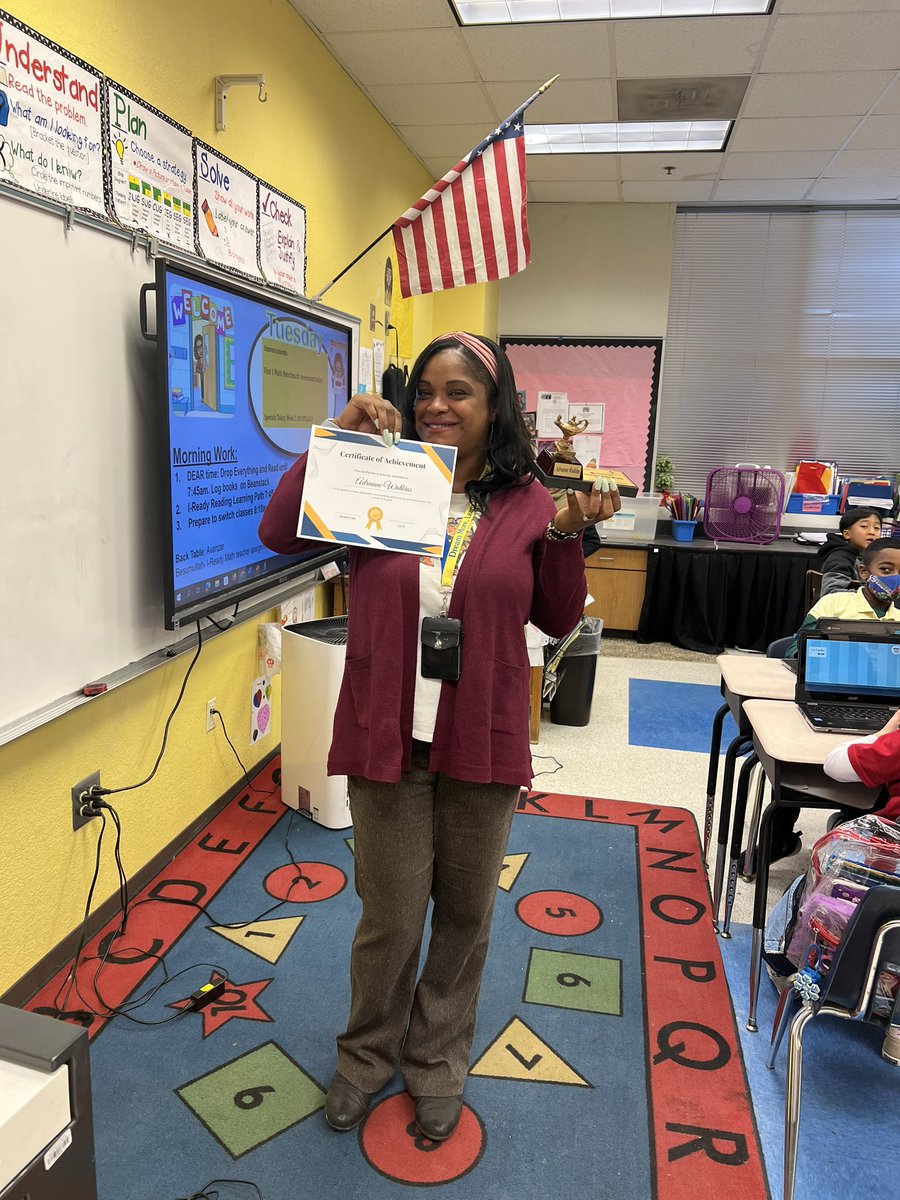 DrGrandison's tweet photo. Special Thanks to our partners in Education, Keller Williams, for recognizing our Educators of the Month! Congratulations Mrs. Watkins &amp; Mrs. Jeff!🎉🏆@JollyJaguars @DeKalbSchools https://t.co/6oxy9OJIxV