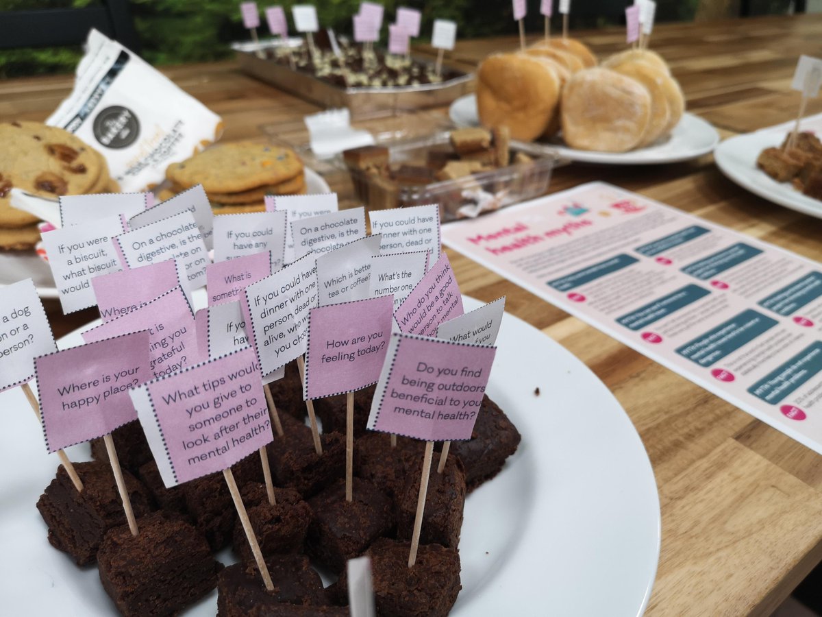 RaytecLED's tweet photo. Tuesday was Mental Health Awareness Day and the Raytec Health at Work team arranged a tea and talk morning with cakes and topics for discussion.

 It was great to see the team coming together from different departments and having a natter. 

Thanks to all those involved! https://t.co/27AmcTlQG2