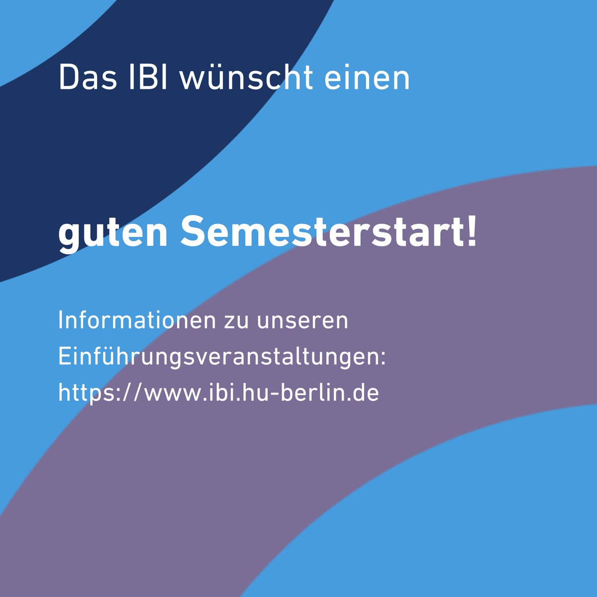 Wir wünschen einen guten Semesterstart! 🚀