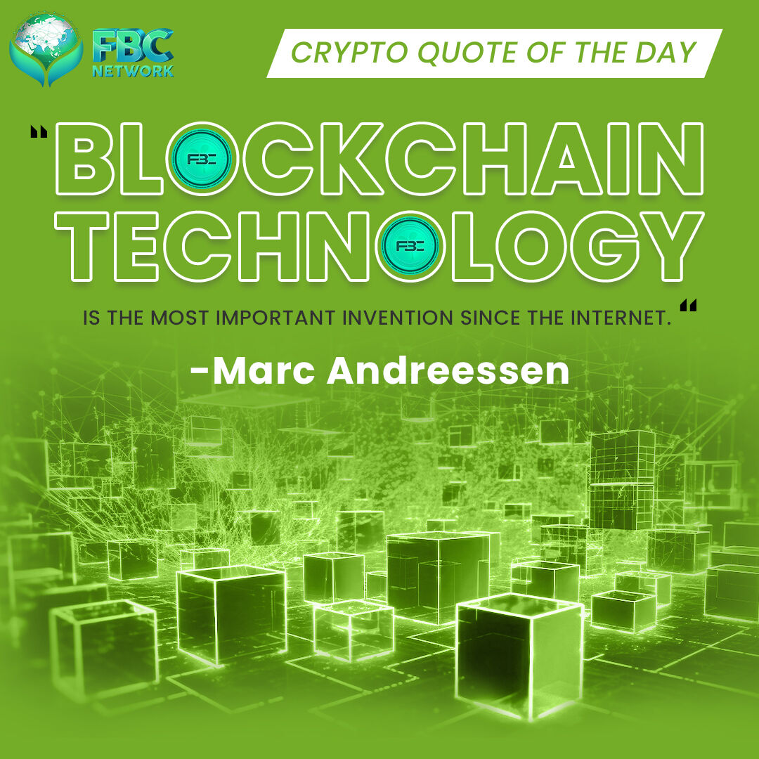 farmarbright's tweet image. 💭 Crypto Quote of the Day 💭

🔗 "Blockchain technology is the most important invention since the internet." - Marc Andreessen

Follow us @farmarbrightcoin for more insights! 🌻
.
.
.
.
.
#FarmingFinTech #InvestInAgriculture #Agriculture #FinancialSolutions #TailoredForSuccess #