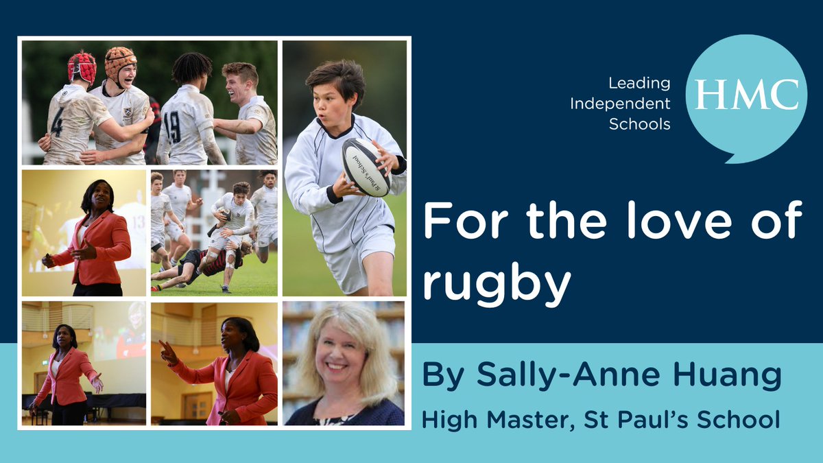 In a new @HMC_Org blog, High Master @StPaulsSchool, @SallyAnneHuang, highlights the compelling advantages rugby offers young people & their hopes as they pilot a new #3rdGame with fellow #HMCSchools @KCSWimbledon @HamptonSchool @TonbridgeUK & @RGSGuildford buff.ly/46IZCf2