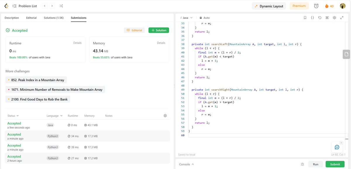 thedilshadahmad's tweet image. Successfully Solved Same Question in 2 Programming language
Java
Python
Day 40✅
Leetcode
#60daysofcode #CodingJourney #60dayscodingchallenge #Coding #100daysofcoding #100DaysOfCode #100daysofcodechallenge