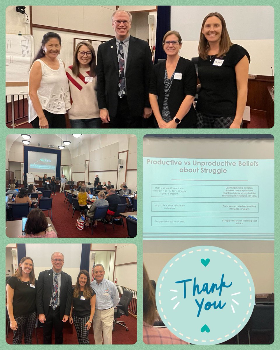 A big thank you to @dykemamath for motivating and inspiring our incredible PVPUSD math teachers through your message “From Math by Memorizing to Math by Understanding”