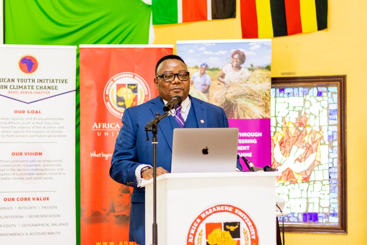 Africa Nazarene University's Vice-Chancellor challenged us to be proactive for our continent. He emphasized that inaction in safeguarding Africa from climate change is a betrayal to our continent.

<a href="/africanazarene/">Africa Nazarene Uni.</a> 

#LCOYKe #ClimateAction
