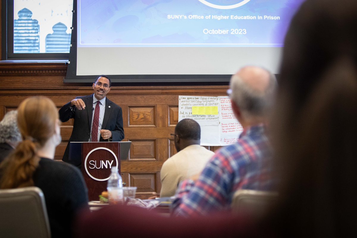 JohnBKing's tweet photo. Grateful to talk with @SUNY Higher Education in Prison leaders, faculty, & alumni yesterday. Proud to have worked on launch of #SecondChancePell as Secretary of Education for @BarackObama & looking forward to continuing to grow our higher ed in prison programs as @SUNYChancellor. https://t.co/TdSlfJ3bJi