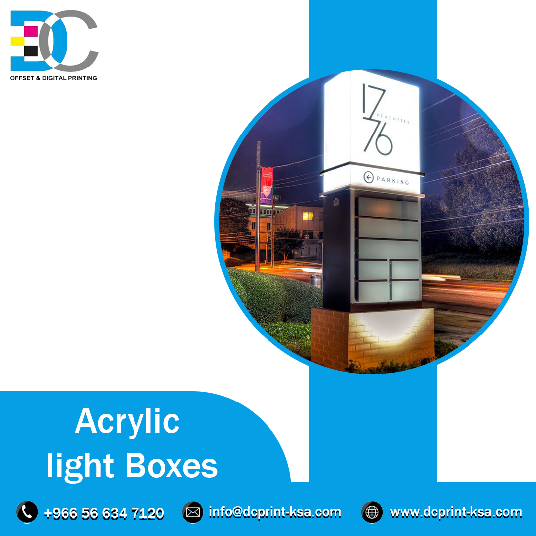 DC__print's tweet image. Are you looking for a fantastic approach to promote your company or group in Riyadh, Saudi Arabia? Your message may sparkle with acrylic light boxes from DC Prints.
Call now:- +966 56 634 7120
Visit to our website:- dcprint-ksa.com
#AcrylicLightBoxes #PromotionalSignage