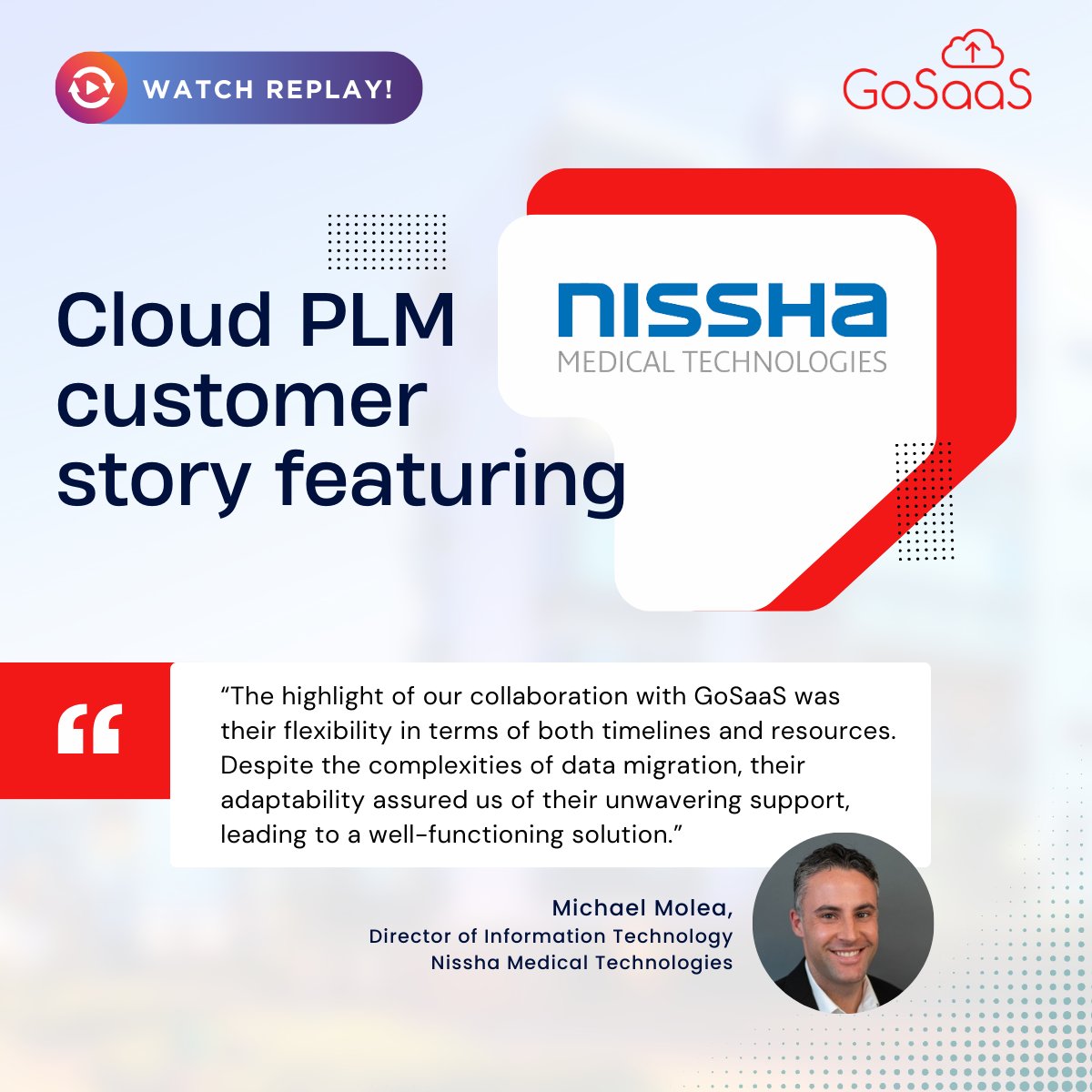 GoSaaS, Inc. on X: Watch our webinar on how GoSaaS enabled Nissha Medical  Technologies to harness the full potential of Oracle Cloud. Watch the  replay here:   / X