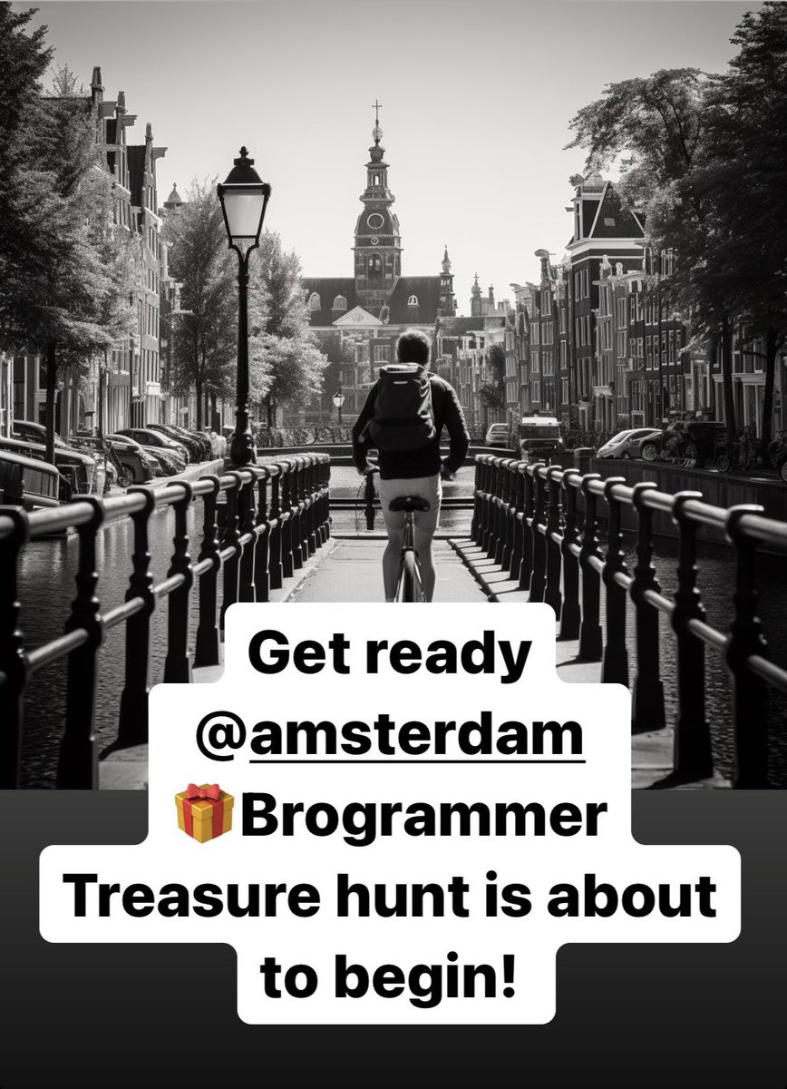 Brogrammersport's tweet image. Get ready @Iamsterdam 🎁 The Brogrammer treasure Hunt is about to begin! #Brogrammer #Amsterdam