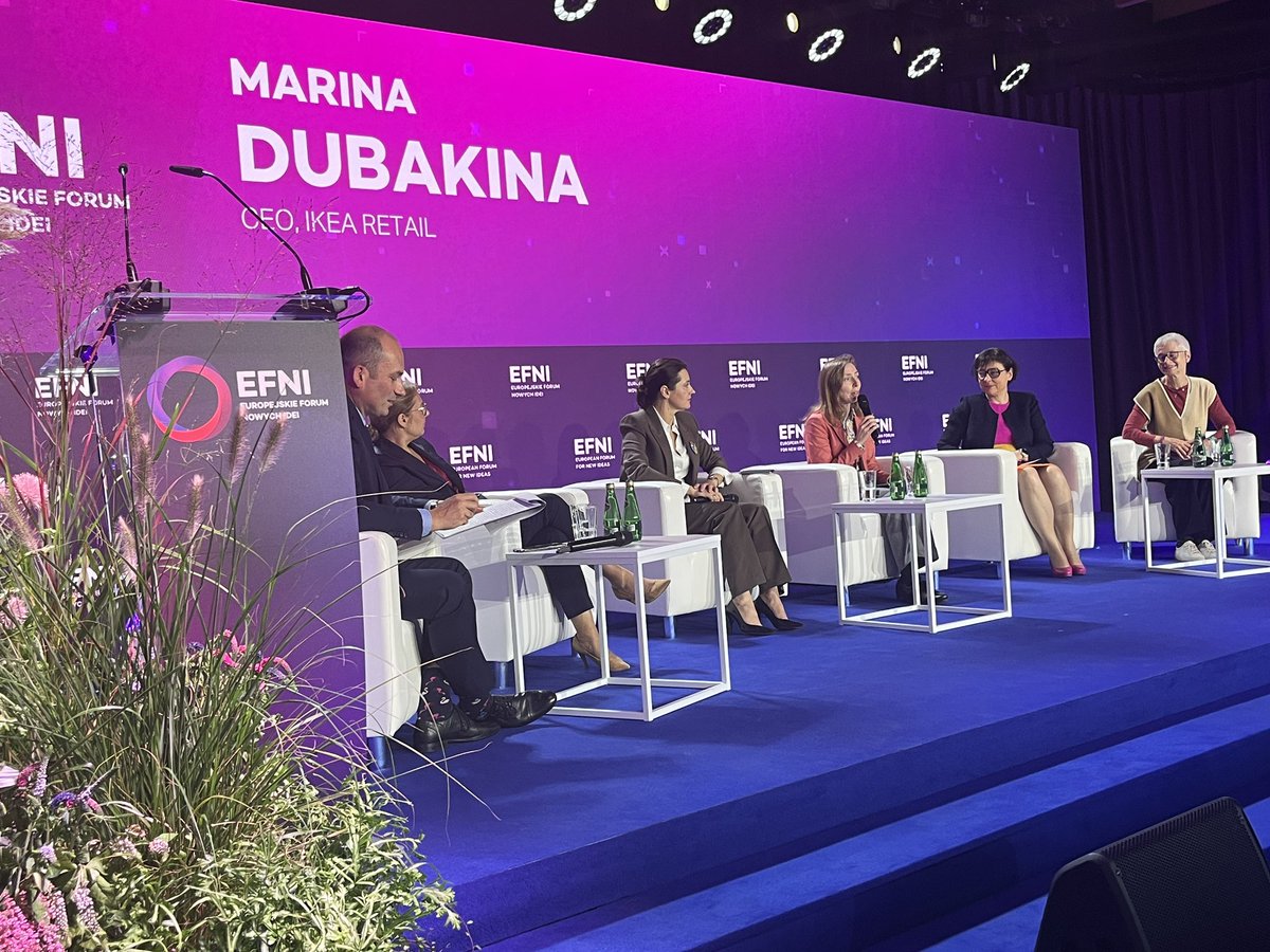 Na <a href="/EFNI_Poland/">EFNI</a> 2023 rozmowa o równości na rynku pracy. Prezeska <a href="/IKEAPolska/">IKEA Polska</a> Marina Dubakina: równość to znacznie więcej niż równe płace kobiet i mężczyzn. Eliminacja #paygap to oczywistość, a ważny jest też język i włączanie mniejszości, także osób z doświadczeniem uchodźczym.