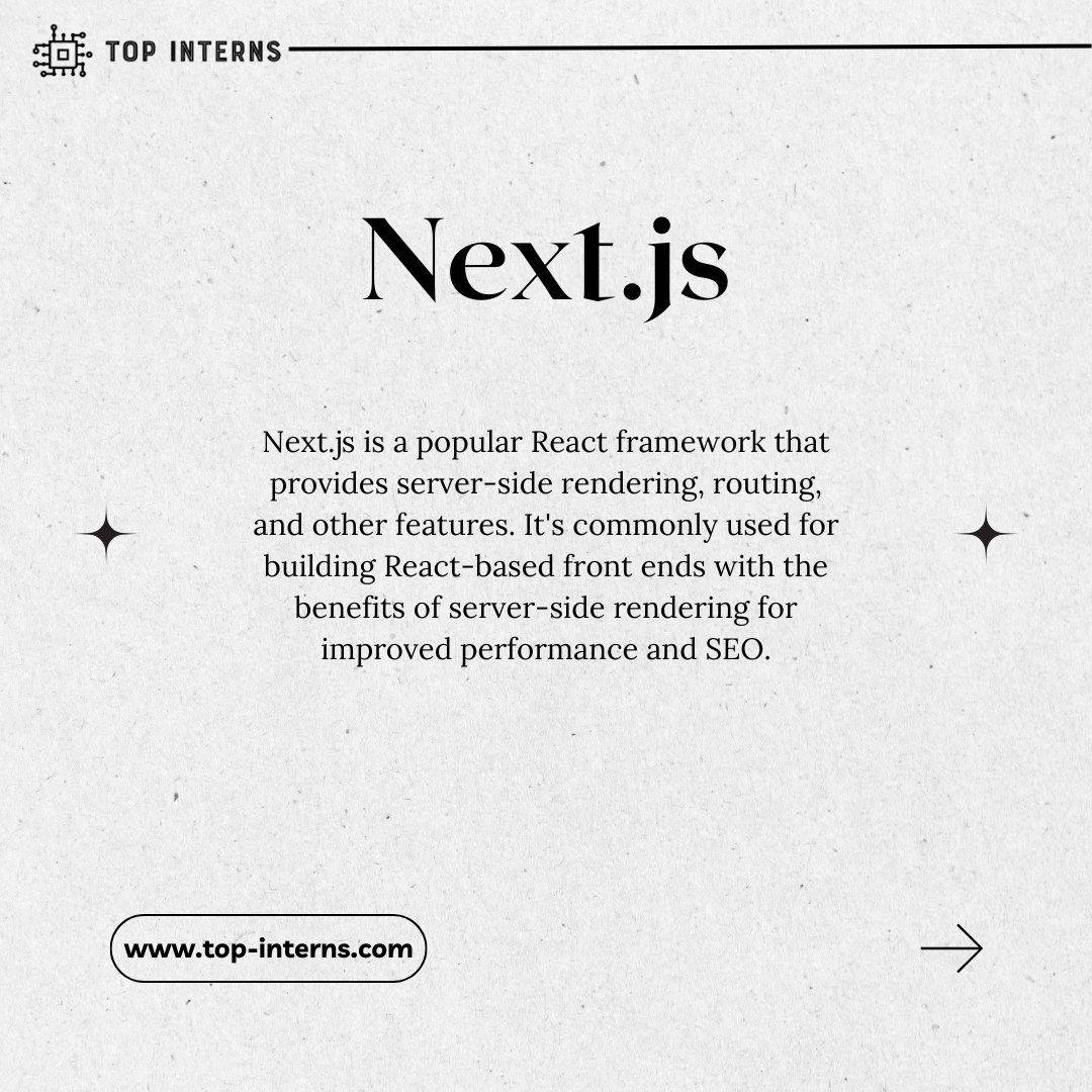 Top_Interns's tweet image. "Unleashing the power of Django as the backbone of our web app! 🚀🐍 Here are some cutting-edge front-end technologies we're considering, like React, Next.js, and more. 💻💡 #DjangoBackend #FrontEndTech #WebDevelopment"