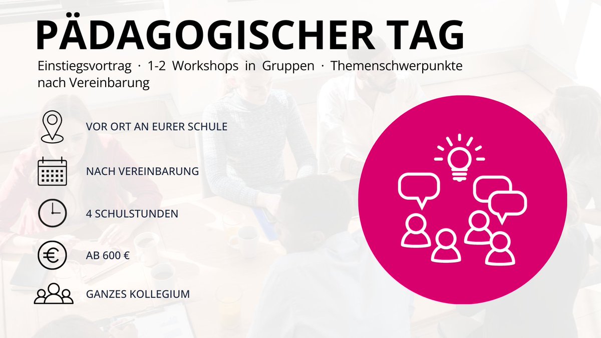 Ihr möchtet unsere Lernmaterialien an eurer Schule einführen oder den Einsatz verbessern? Dann nutzt die Beratungsangebote unserer freien Mitarbeiterin Verena, die u.a. an der @aswschule mit dem MNW  gearbeitet und viele Erfahrungen gesammelt hat:
mnweg.org/beratung

#twlz