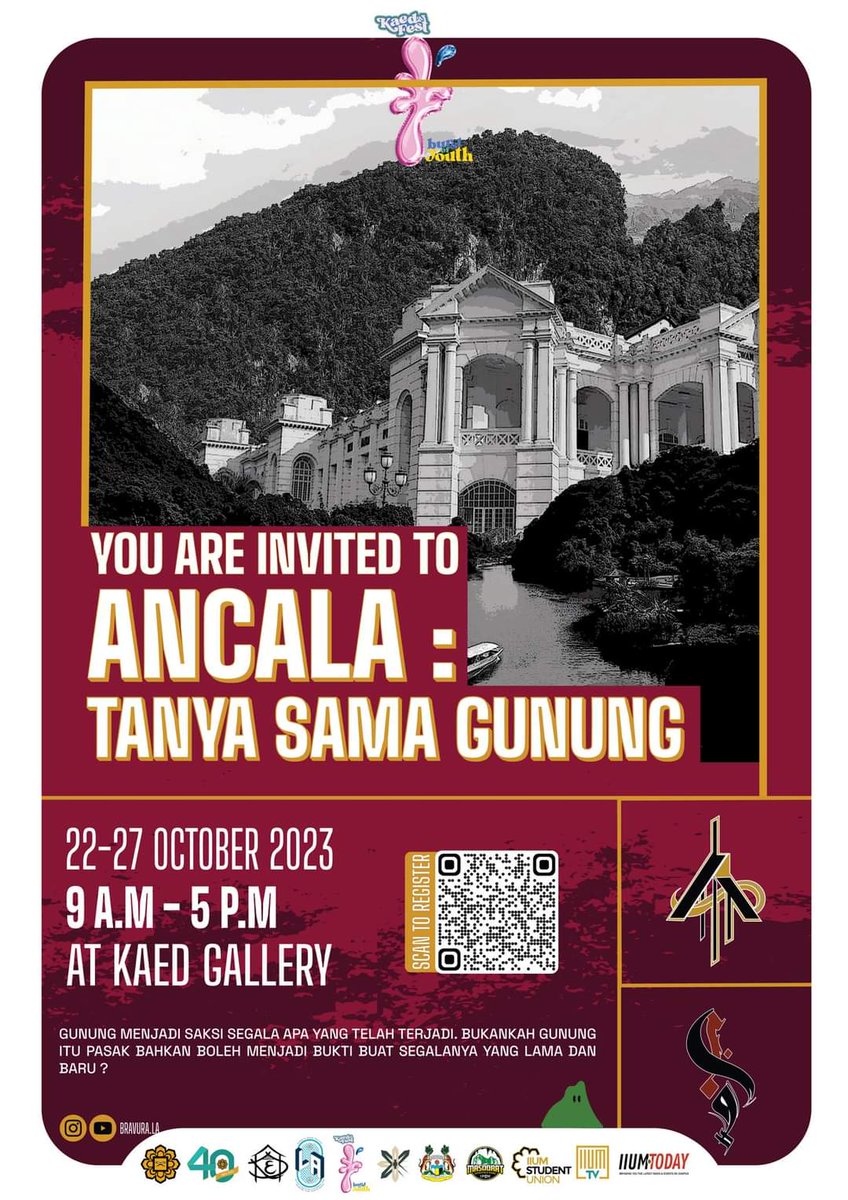archimickaed's tweet photo. 🚌 LANDSCAPE ARCHITECTURE ANCALA: TANYA SAMA GUNUNG HERITAGE EXHIBITION 🏔️

🕸️ Tanya Sama Gunung ☁️🏔️ 

Assalamualaikum w.b.t. 🕸️✨ 

BRAVURA, final year of Landscape Architecture students cordially invite you to an adventurous exhibition for Ipoh Heritage experience 🏞️🏙️ https://t.co/tLTEnm9DXj