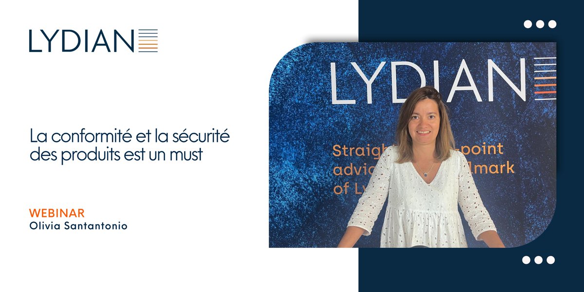 The first webinar "Product compliance and safety is a must" of our webinar series "Product Liability: how to prevent and to react in case of defective product", took place today.

Many thanks to all participants!

#Lydian #productliability #productsafety #productcompliance