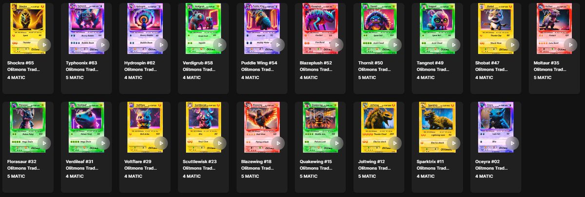 ✨Olitmons Trading Cards✨
#SupportEachOthers #PolygonNFTs #nftcollectors 

48 Owners ❤️
49 Cards left 🔥
Link: opensea.io/collection/oli…