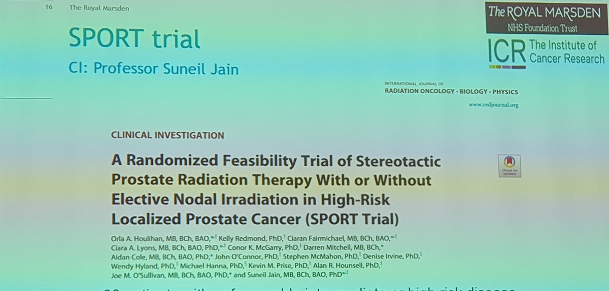 Comprehensive session on #prostateRT #PACEB, discussion of #HERMES, #SPORT, #DELINEATE & #PACEnodes familiar names spotted: Orla Houlihan, @ciaralyons @DrSuneil_PCa Looking forward to the opening of #PACEnodes in November @BonsCancerCork @PaulKRadiation #RCR23