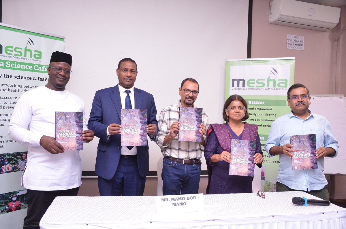 The Center for Science and Environment, New Delhi <a href="/CSEINDIA/">CSEINDIA</a> has released a report on the state of Africa's environment report 2023, here in Nairobi.
Officiated by Mamo Boru Mamo, the Director-General of <a href="/NemaKenya/">NEMA Kenya</a> and <a href="/MeshaScience/">MESHA Science</a> 

 #PublicHealth #EnvironmentalHealth