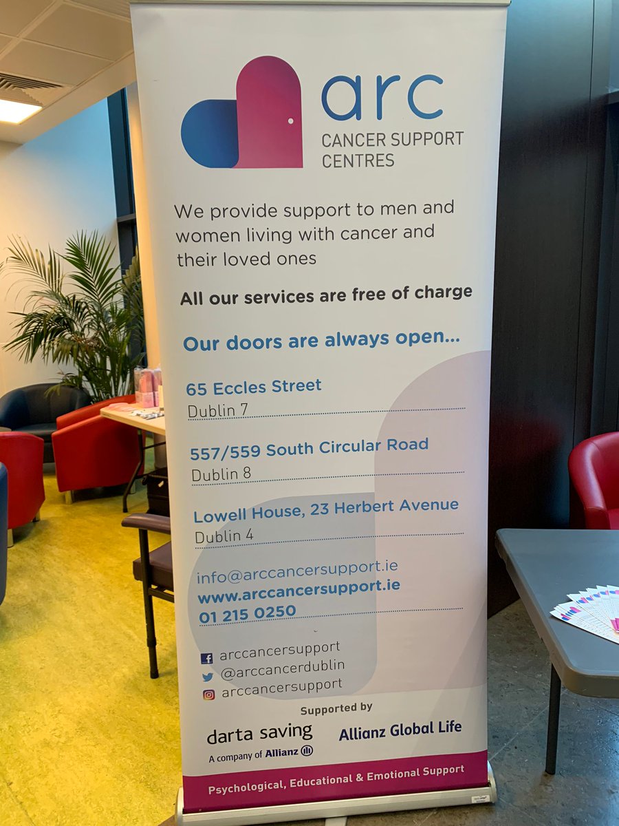 Gynaecology Oncology Survivorship Day today it's great to see a variety of stands such as ARC Cancer Support Centre who provide psychological, emotional, & practical support to people with cancer. Their team is available to chat about the free services that they have on offer.