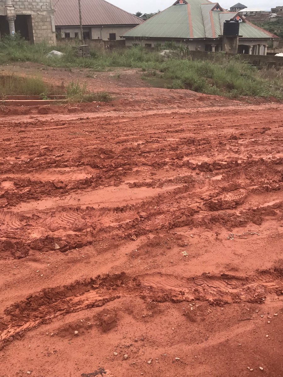 theheat07's tweet photo. This is what I saw on the Esreso-Adagya stretch this morning on my way to work.

A school bus had been stuck on the route for hours because the rains had rendered the roads impassable.

Take immediate action to fix the poor condition of our roadways! @ghanagov 

#FixOurRoads https://t.co/qlXhYiDDro