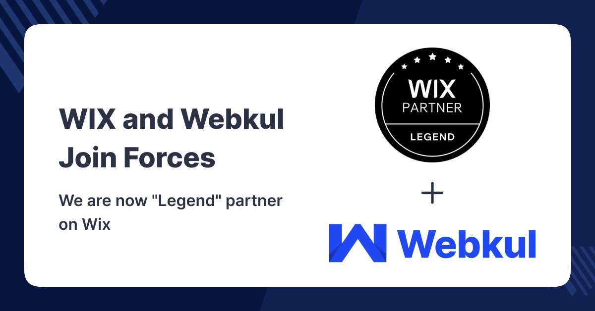 webkul's tweet photo. Exciting news !! π
π₯³We are thrilled to announce that we have achieved ππ¨π© π₯ππ―ππ₯ (πππ ππ§π) π’π§ #π©ππ«ππ§ππ«π¬π‘π’π© π°π’ππ‘ #ππ’π±.
π Now achieve your business goals with our #eCommerce website app #development service for Wix.ππ»
#WixLegend #LegendPartner https://t.co/dRICaBbmDN