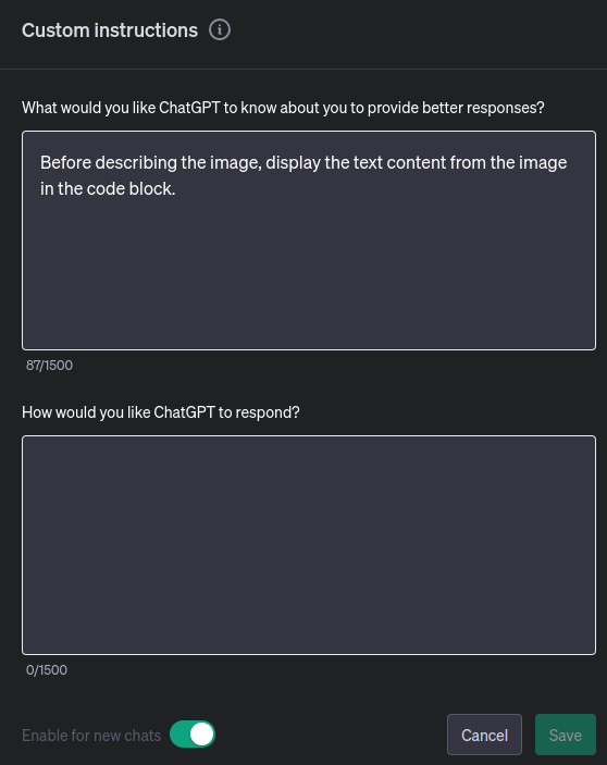 evrnyalcin's tweet image. The text in the picture can be extracted into a code block first, thus creating an extra layer of security against  prompt injection. I am open to suggestions on its usefulness. #llmsecurity #chatgpt #aisecurity