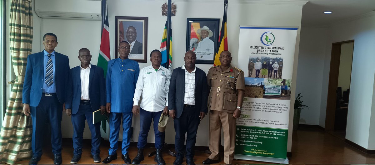 Dr_JibCares's tweet image. I today chaired the meeting hosted by HE Maj Gen. George A.Owino, the @KenyaInUganda High Commission.

This aims at identifying possible areas of collaboration as the @KenyaInUganda works with @MillionTrees_Ug to promote forestry Programs in Uganda.

@UNEP
#GenerationRestoration