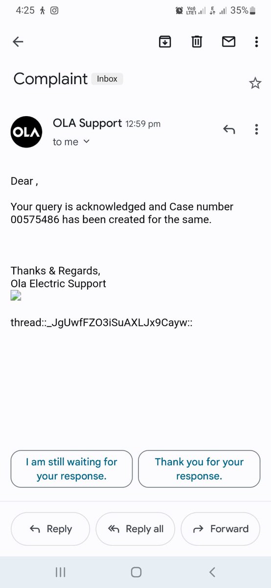 sukumar_das's tweet photo. @OlaElectric  @bhash 
Can you help my cousin? She is Ola Scooter holder and having issues regarding your after sale services. Complaint not yet responded by your team, still pending since last 10days. Complain is for repair &amp; service of Ola Scooter. Please respond urgently. https://t.co/vMMmIuh4WR