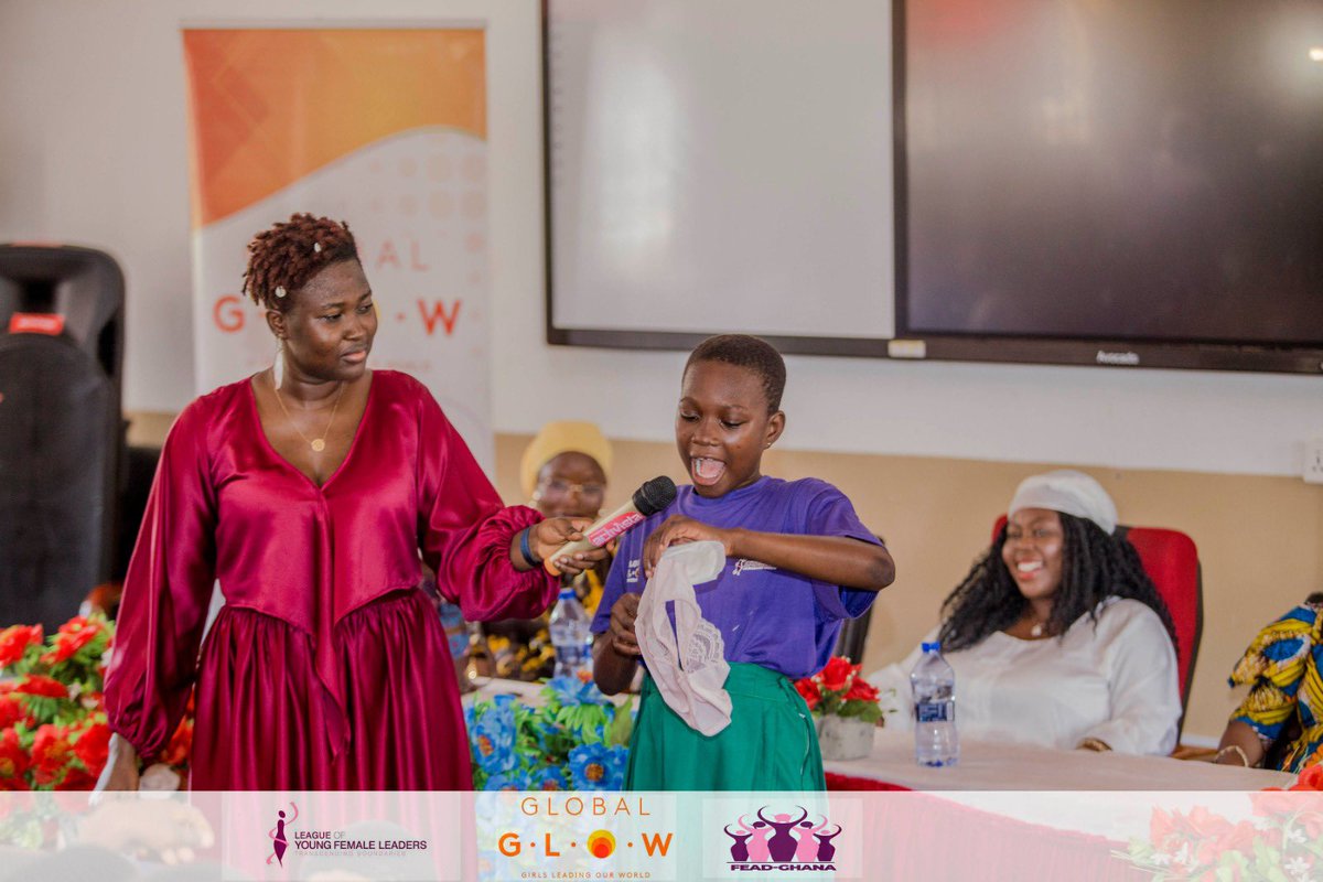 feadghana's tweet photo. Ms. Blessilla Nana-afoe Aya Kandoh (Health Lead, Norsaac) spoke on girls’ health and well-being. She took the girls through pertinent areas such as personal hygiene, menstrual hygiene management as well as self-care accompanied with practical demonstrations.

#IDG2023 #SRHR4ALL https://t.co/EVUxNFW33a
