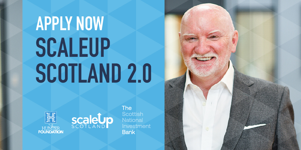TheHunterFoundation (@thunterf) on Twitter photo We're on the hunt for ambitious entrepreneurs to join the 2nd round of #ScaleUpScotland 2.0 - a chance to learn from experts & scale your business to new heights. More info at scaleupscotland.co.uk. Apply at scaleup@thehunterfoundation.co.uk before 31 Oct! <a href="/SirTomhunter/">Sir Tom hunter</a> We're on the hunt for ambitious entrepreneurs to join the 2nd round of #ScaleUpScotland 2.0 - a chance to learn from experts & scale your business to new heights. More info at scaleupscotland.co.uk. Apply at scaleup@thehunterfoundation.co.uk before 31 Oct! <a href="/SirTomhunter/">Sir Tom hunter</a>