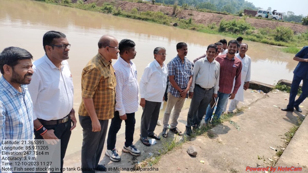 Fisheries_KJR's tweet photo. #Fish seed stocked by Gajalaxmi WSHG at Ghatagaon GP tank in presence of honorable MLA, Ghasipura, ORMAS, DMF, BDO, DFO, AFO, BPC, BPM & other official in #MMKY & #RuralIP. @DistAdmKeonjhar @farddept @OdishaFisheries @Bpatraghasipura @rajaaswain @mission_shakti @ormas_odisha https://t.co/OshVclv6S6