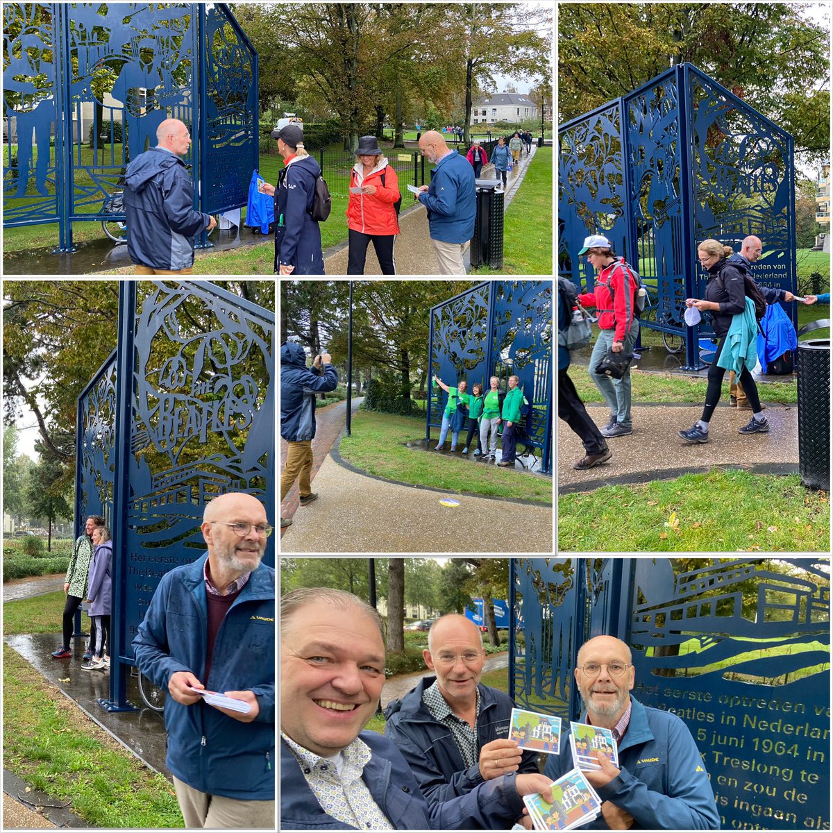 Het einde van de route op deze eerste dag van de <a href="/DaagseDb4/">DB4Daagse</a> liep langs het <a href="/Beatlesmonument/">BeatlesBollenstreek</a> Hillegom. Daar deelden wij Beatlesansichtkaarten uit, kon iedereen die dat wilde op de foto bij het monument, en klonken <a href="/thebeatles/">The Beatles</a> uit de speakers 🎶

#herecomesthesun
#db4daagse