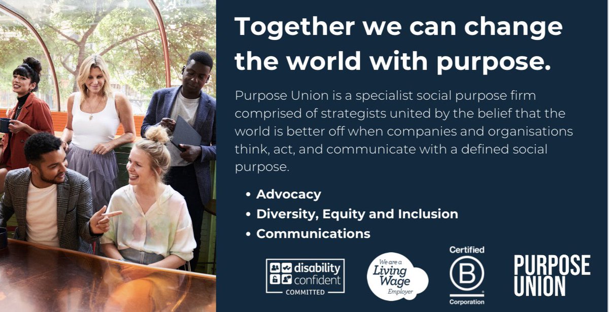 Thank you to @purpose_union for supporting #PurposeSummit23 Also pleased to be welcoming @lewisiwu and @B_CA_Johnston to our panels on #CultureChange and #ESG