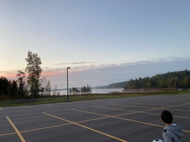 mlyons2350's tweet photo. Beautiful morning for day 2 of 5th grade camp!  Breakfast, hayride, rock climbing, and team building are on the agenda for today!  #RCSpride https://t.co/20NbPzWxPi