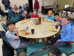 mlyons2350's tweet photo. Beautiful morning for day 2 of 5th grade camp!  Breakfast, hayride, rock climbing, and team building are on the agenda for today!  #RCSpride https://t.co/20NbPzWxPi