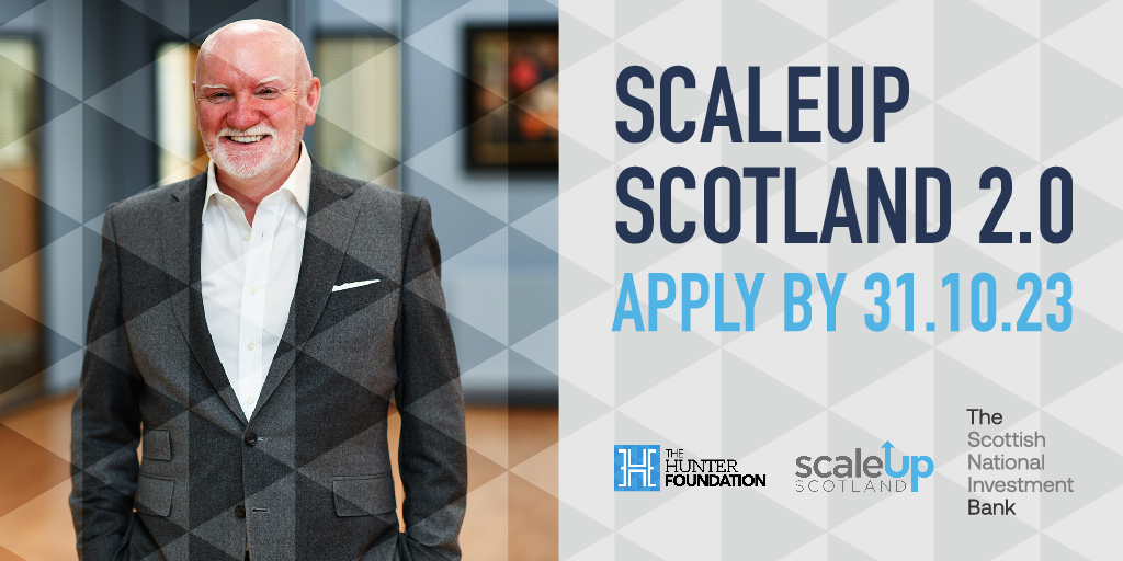 TheHunterFoundation (@thunterf) on Twitter photo Hosted by <a href="/SirTomhunter/">Sir Tom hunter</a> at our HQ at Blair Estate, the next #ScaleUpScotland 2.0 programme will help CEOs to learn from each other and from experts in business. More info at scaleupscotland.co.uk, apply at scaleup@thehunterfoundation.co.uk before 31 Oct! Hosted by <a href="/SirTomhunter/">Sir Tom hunter</a> at our HQ at Blair Estate, the next #ScaleUpScotland 2.0 programme will help CEOs to learn from each other and from experts in business. More info at scaleupscotland.co.uk, apply at scaleup@thehunterfoundation.co.uk before 31 Oct!