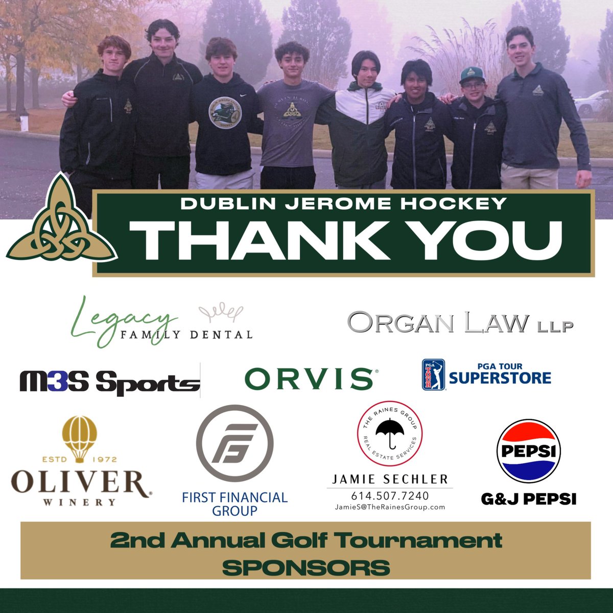 Fortunate to live in such a charitable community! Thank you to these wonderful sponsors!