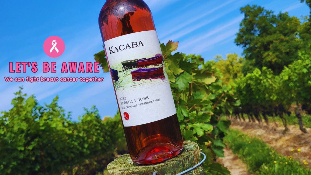 This October #DrinkPink for #BreastCancerAwareness. $1 from ea bottle sold of our Rosé will be donated to Walker Family Cancer Centre. Order online: kacaba.com/collections/wh… #pinkforacause #breastcancer #breastcancerfight #pinkwine #rosewine @St_Catharines