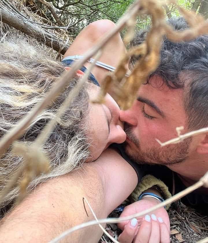 Instead of a thousand words.

Amit and Nir have been at the music festival in Israel when Hamas terrorist launched their attack. They took a photo of their kiss because they were almost certain it would become their last one.

Thankfully, the couple survived the massacre. The
