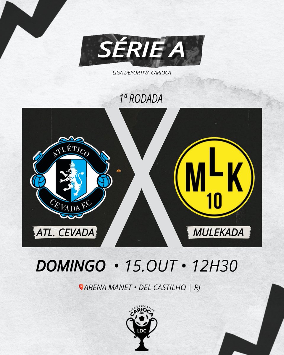 atlcevadafc's tweet photo. Domingo é dia de estreia! 🦁🇪🇪

🆚 • Mulekada FC
🏆 • Série A | Liga Desportiva Carioca
🗓️ • 15.OUT
⏰ • 12h30
🏟️ • Arena Manet • Del Castilho / RJ

#CEVxMUL
#VontadeoTempoTodo https://t.co/xd9TGcCq1t